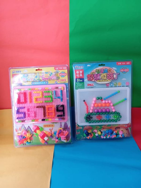 CREATIVE PUZZLE AND BUILDING BLOCK (3 PCS)
